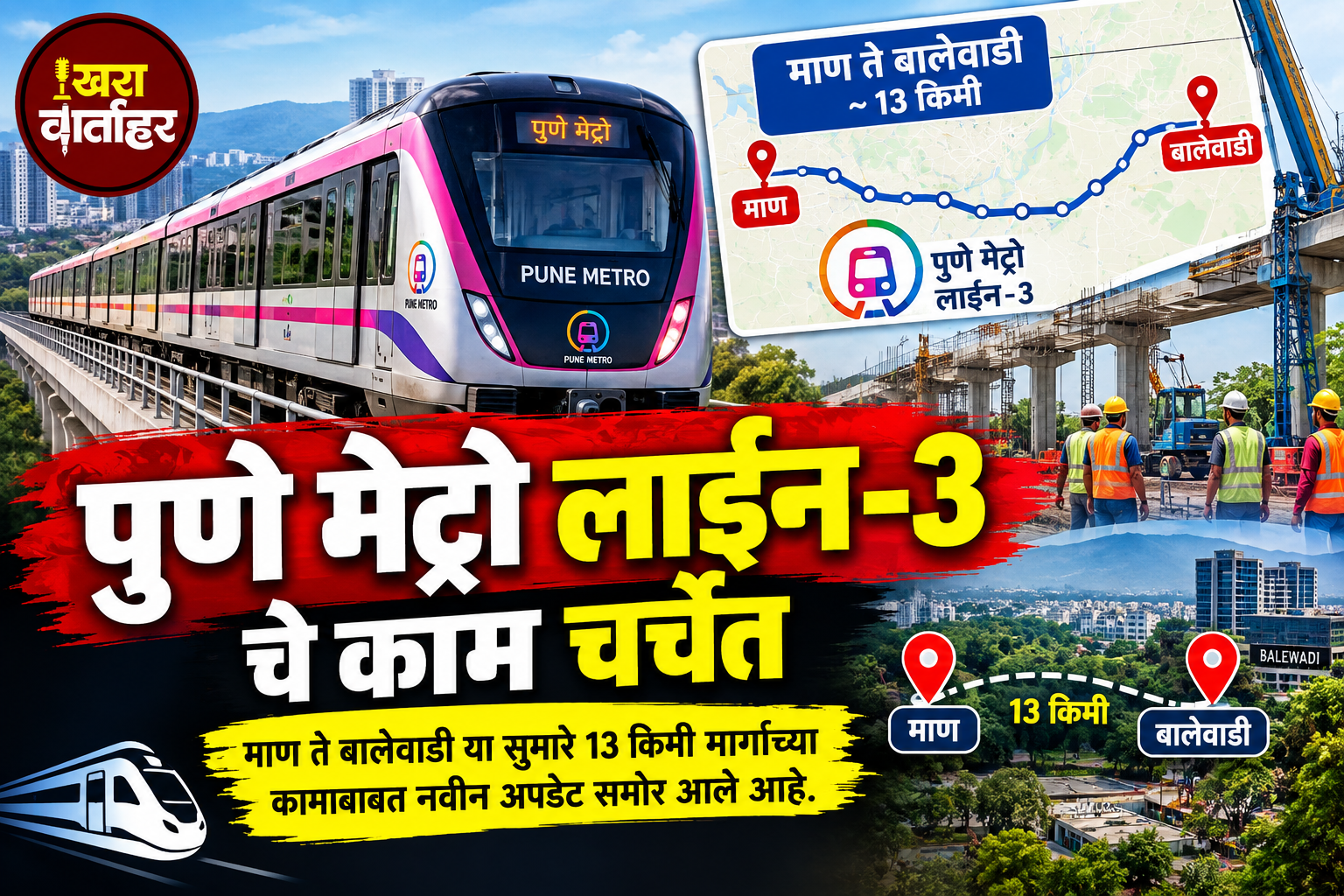 पुणे मेट्रो लाईन-३च्या कामाबाबत नवे अपडेट; माण-बालेवाडी मार्गाला वेग येणार?